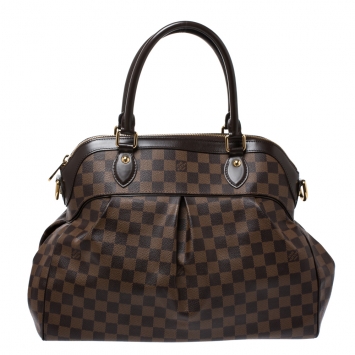 Pre Owned Louis Vuitton Damier Ebene Canvas Trevi GM Bag