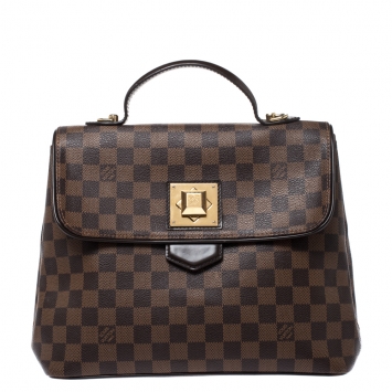 Pre Owned Louis Vuitton Damier Ebene Canvas Bergamo MM Bag
