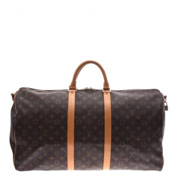 Pre Owned Louis Vuitton Monogram Canvas Keepall BandouliÃ¨re 55 Bag