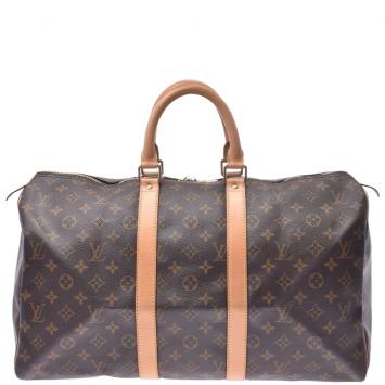 Pre Owned Louis Vuitton Monogram Canvas Keepall 45 Bag
