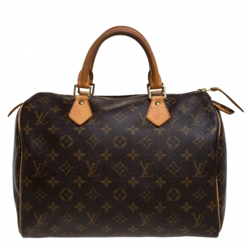 Pre Owned Louis Vuitton Monogram Canvas Speedy 30 Bag