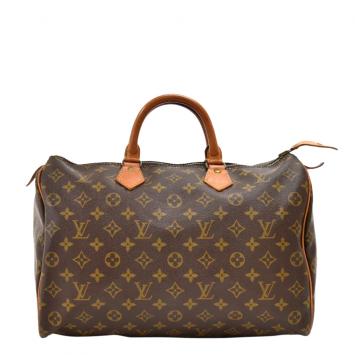 Pre Owned Louis Vuitton Monogram Canvas Speedy 35 City Bag