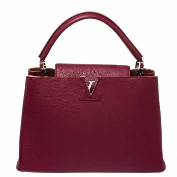 Pre Owned Louis Vuitton Jaipur Taurillon Leather Capucines MM Bag