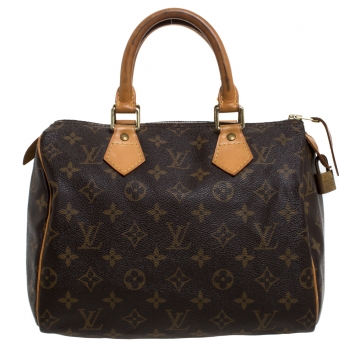 Pre Owned Louis Vuitton Monogram Canvas Speedy 25 Bag