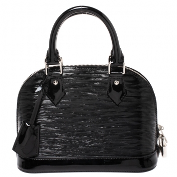 Pre Owned Louis Vuitton Black Electric Epi Leather Alma BB Bag