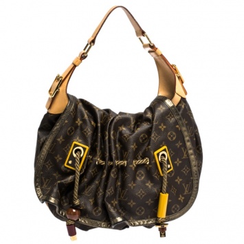 Pre Owned Louis Vuitton Monogram Canvas and Leather Limited Edition Kalahari GM Bag