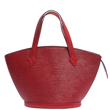 Pre Owned Louis Vuitton Red Epi Leather Saint Jacques PM Bag