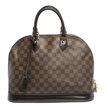 Pre Owned Louis Vuitton Damier Ebene Canvas Alma MM Bag