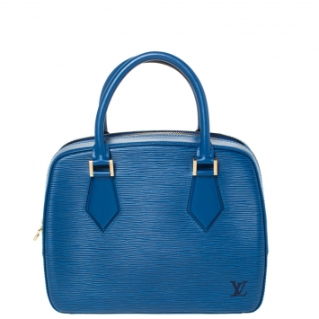 Pre Owned Louis Vuitton Toledo Blue Epi Leather Sablons Bag