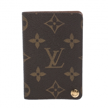 Pre Owned Louis Vuitton Monogram Canvas Bifold Card Holder