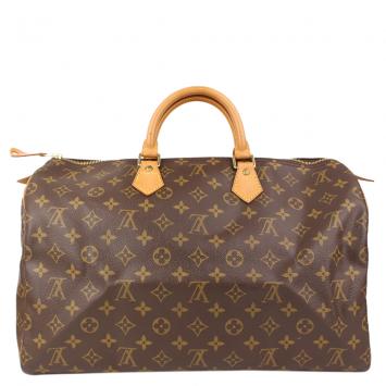 Pre Owned Louis Vuitton Monogram Canvas Speedy 40 Bag