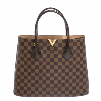 Pre Owned Louis Vuitton Damier Ebene Canvas Kensington V Bag