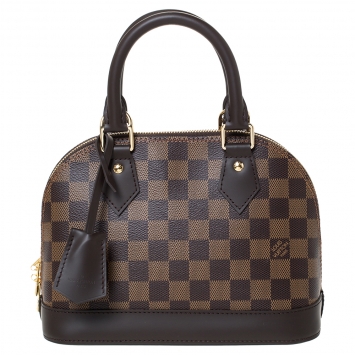 Pre Owned Louis Vuitton Damier Ebene Canvas Alma BB Bag
