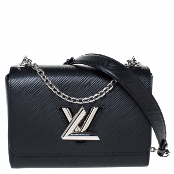 Pre Owned Louis Vuitton Black Epi Leather Twist MM Bag