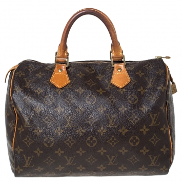 Pre Owned Louis Vuitton Monogram Canvas Speedy 30 Bag