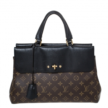 Pre Owned Louis Vuitton Black Monogram Canvas Venus Bag                   