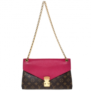 Pre Owned Louis Vuitton Cerise Monogram Canvas Pallas Chain Bag