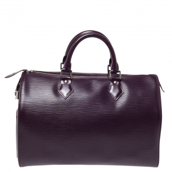 Pre Owned Louis Vuitton Cassis Epi Leather Speedy 30 Bag
