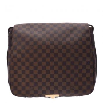 Pre Owned Louis Vuitton Damier Ebene Canavs Bastille Messenger Bag