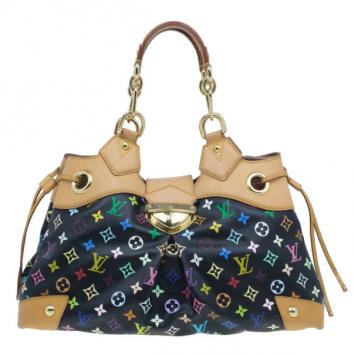مملوكة مسبقًا Louis Vuitton Black Multicolor Monogram Canvas Ursula Satchel