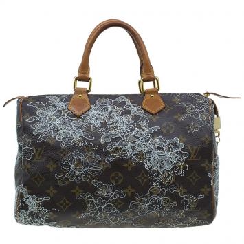 Pre Owned Louis Vuitton Monogram Canvas Dentelle Speedy 30