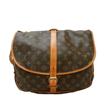 Pre Owned Louis Vuitton Monogram Canvas Messenger Saumur 35