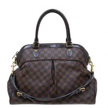 Pre Owned Louis Vuitton Damier Ebene Canvas Trevi GM Bag