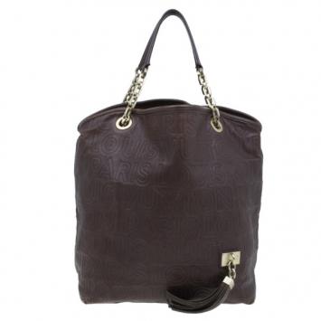 Pre Owned Louis Vuitton Brown Embossed Leather Paris Souple Whisper GM