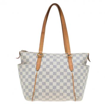 Pre Owned Louis Vuitton Damier Azur Canvas Totally PM Bag