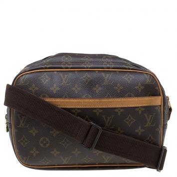 Pre Owned Louis Vuitton Monogram Canvas Reporter PM Bag