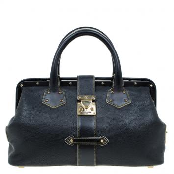 Pre Owned Louis Vuitton Black Suhali Leather L'Ingenieux PM Bag