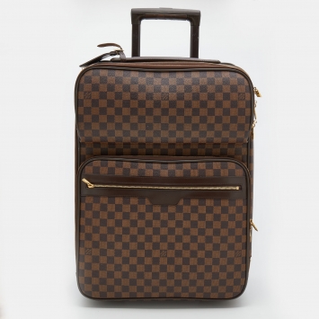 Pre Owned Louis Vuitton Damier Ebene Canvas Pegase Legere 55 Luggage
