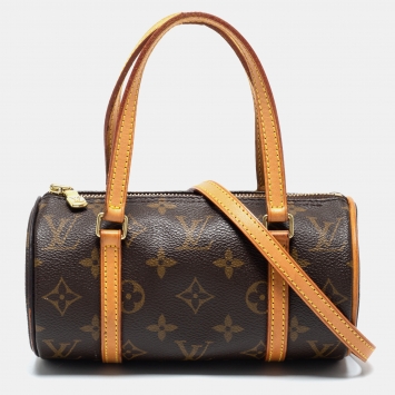 Pre Owned Louis Vuitton Monogram Canvas Papillon 19 Bag