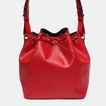 Pre Owned Louis Vuitton Red Epi Leather Neo Bucket Bag