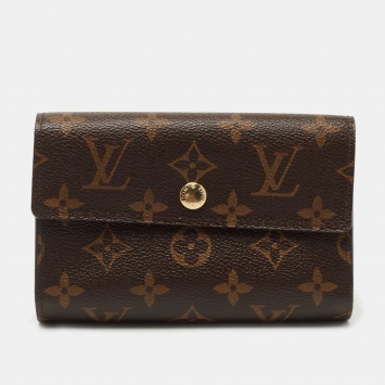 Pre Owned Louis Vuitton Monogram Canvas Alexandra Wallet