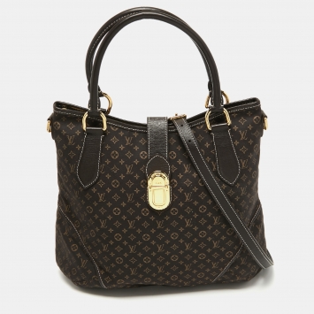 Pre Owned Louis Vuitton Fusain Monogram Idylle Canvas Elegie Bag