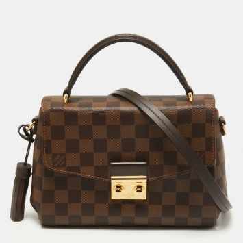 Pre Owned Louis Vuitton Damier Ebene Canvas Croisette Bag