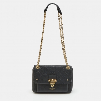 Pre Owned Louis Vuitton Black Monogram Empreinte Leather Vavin BB Bag