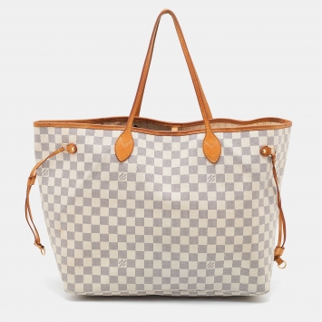 Pre Owned Louis Vuitton Damier Azur Canvas Neverfull GM Bag
