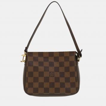 Pre Owned Louis Vuitton Brown Damier Ebene Canvas Navona Pochette Accessoire Shoulder Bag