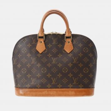 Pre Owned Louis Vuitton Brown Monogram Canvas Alma PM Bag