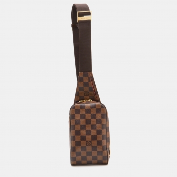Pre Owned Louis Vuitton Damier Ebene Canvas Geronimos Bag