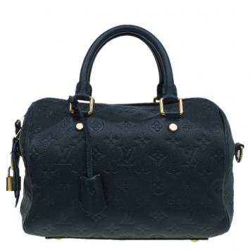 Pre Owned Louis Vuitton Orage Monogram Empreinte Bandouliere Speedy 25