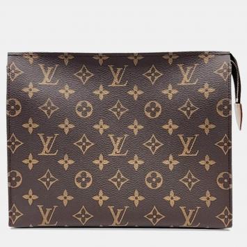 Pre Owned Louis Vuitton Monogram Pochette Toilette 26