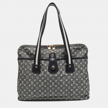 Pre Owned Louis Vuitton Black/White Canvas Fabric Mini Lin Sac Mary Kate Shoulder Bag