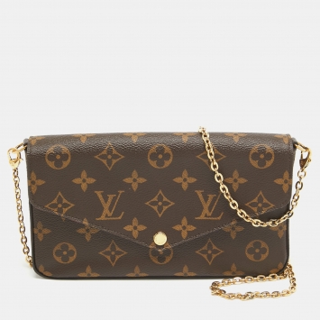 Pre Owned Louis Vuitton Monogram Canvas Felicie Pochette Bag