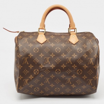 Pre Owned Louis Vuitton Monogram Canvas Speedy 30 Bag