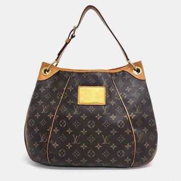 Pre Owned Louis Vuitton Brown Monogram Canvas Galliera PM Shoulder Bag