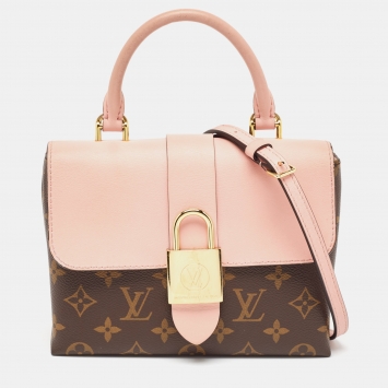 Pre Owned Louis Vuitton Rose Poudre Monogram Canvas Locky BB Bag