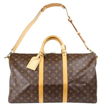 Pre Owned Louis Vuitton Monogram Canvas Keepall Bandouliere 50 Bag